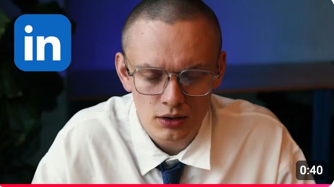 LinkedIn video ad creative
